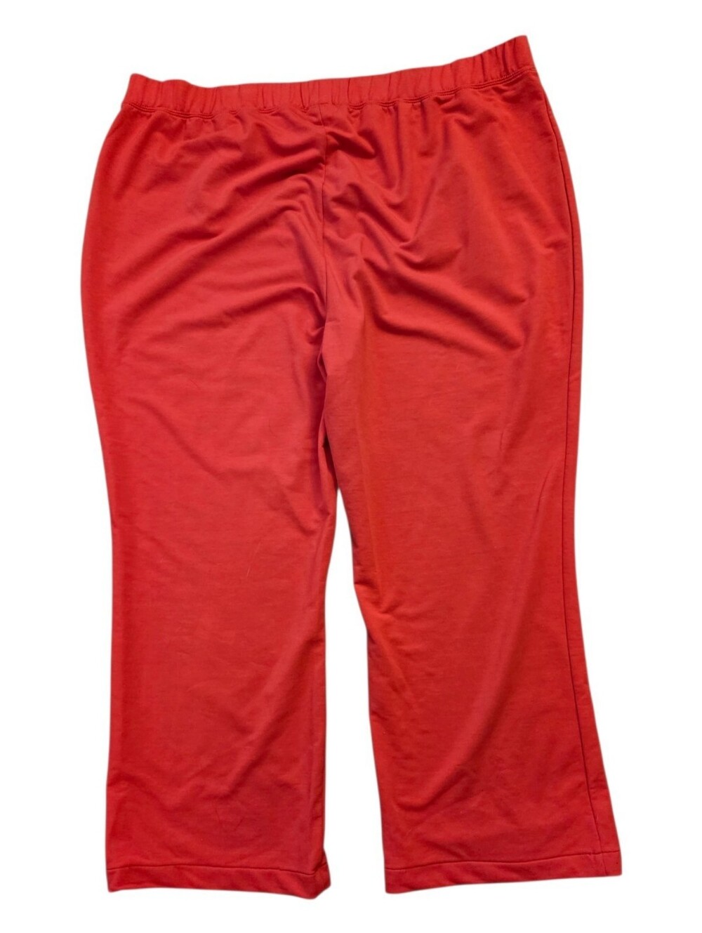 City Hearts Orange-Red Comfort Knit Ankle Sweatpants - Plus Size 2X - Picture 2 of 4